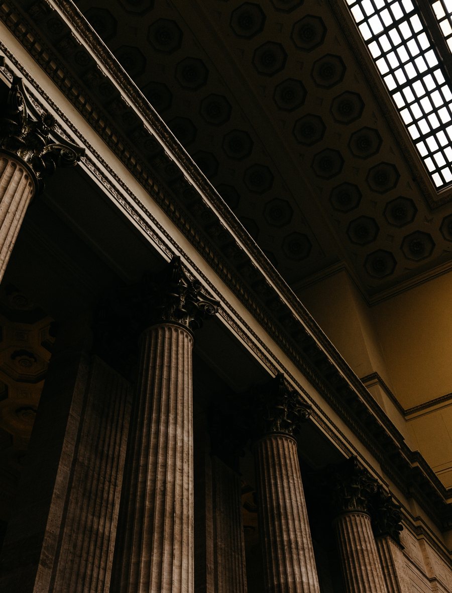 Courthouse colonnade